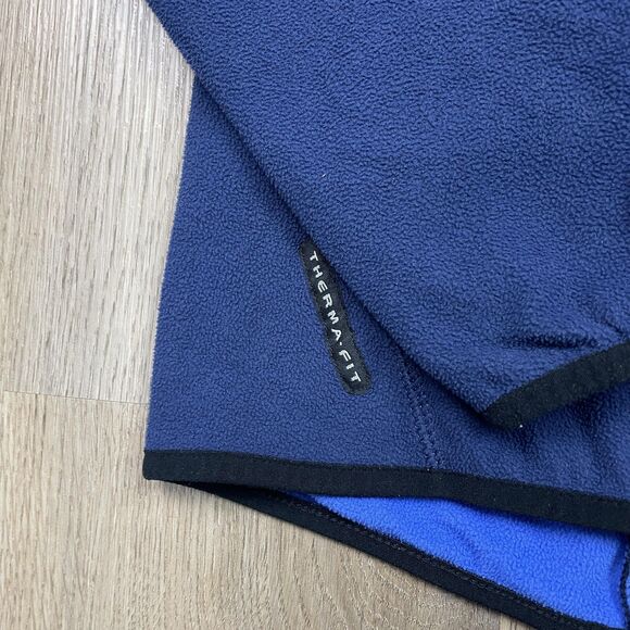 Nike Jacket Mens Medium Blue Therma-Fit Fleece Full Zip Back Zip Pockets Gym - Picture 3 of 11